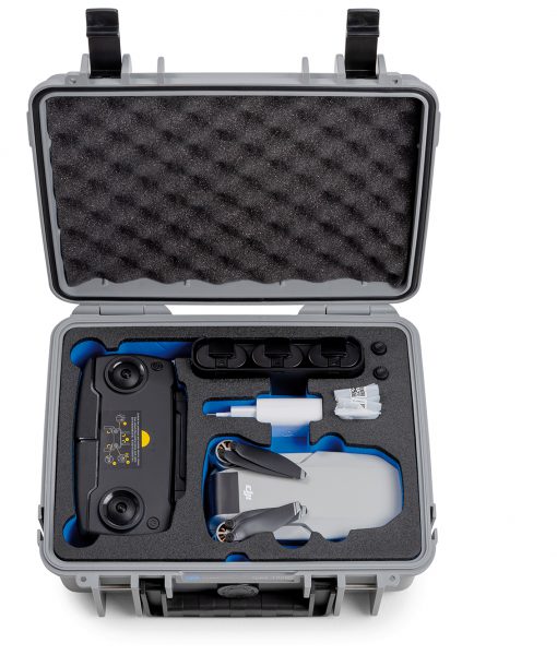 1000-G-DJI-MavicM-02 B&W Flightcase Type 1000 DJI Mavic Mini Grey