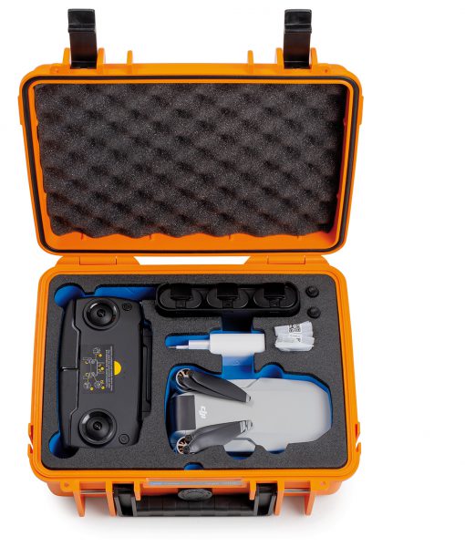 1000-O-DJI-MavicM-02 B&W Flightcase Type 1000 DJI Mavic Mini Orange