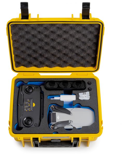 1000-Y-DJI-MavicM-02 B&W Flightcase Type 1000 DJI Mavic Mini Yellow