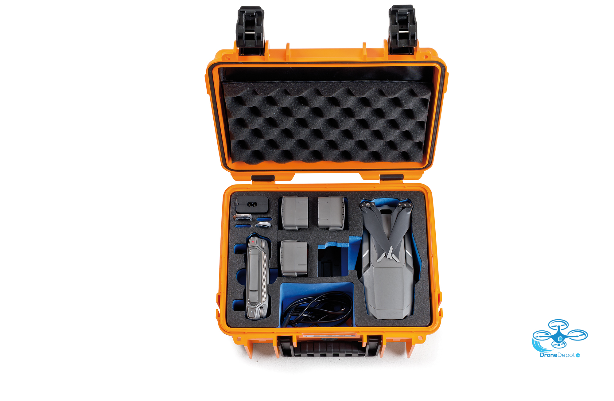 3000-O-DJI_Mavic2_frontal B&W Flightcase for Mavic 2 Zoom - Pro - dronedepot.be