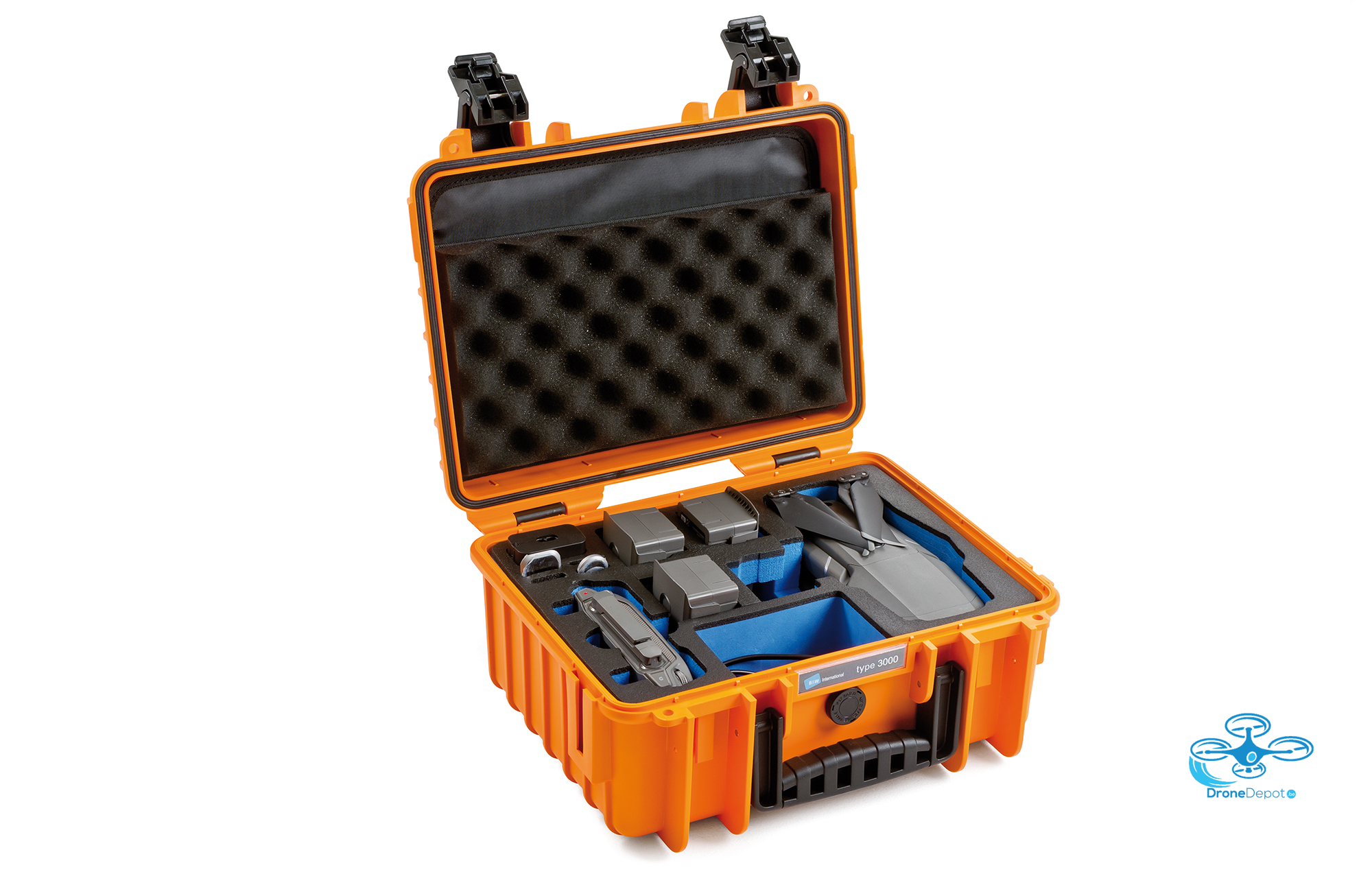 3000-O-DJI_Mavic2_side B&W Flightcase for Mavic 2 Zoom - Pro - dronedepot.be