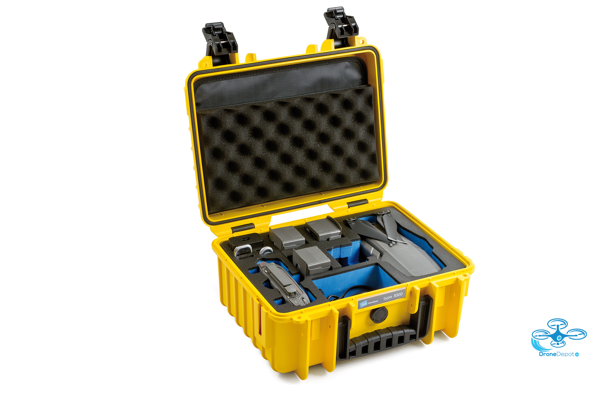 3000-Y-DJI_Mavic2_side B&W Flightcase for Mavic 2 Zoom - Pro - dronedepot.be