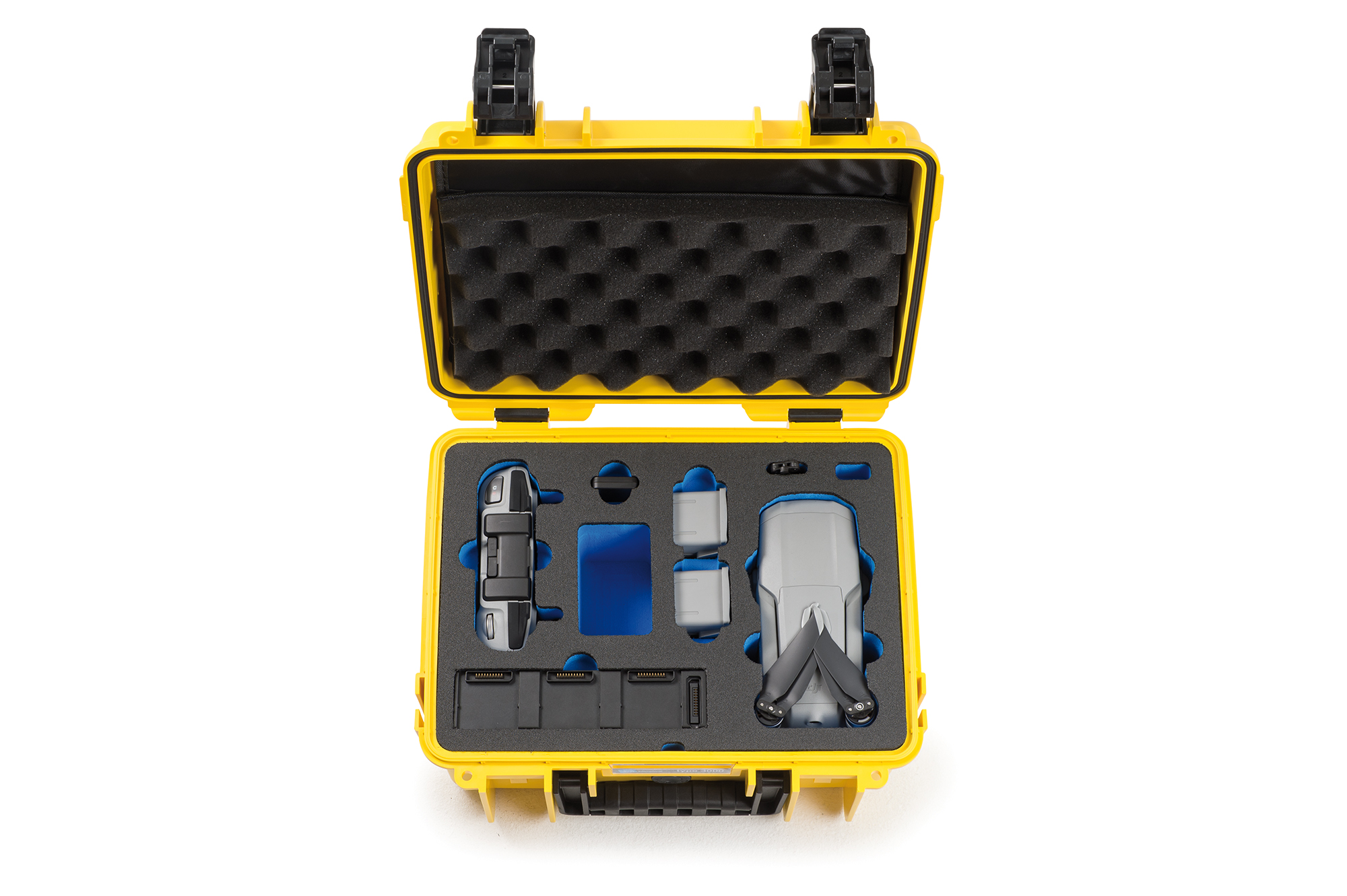 3000_Y_front_DJIMavicAir2 B&W Flightcase type 3000 DJI Mavic Air 2 - Geel