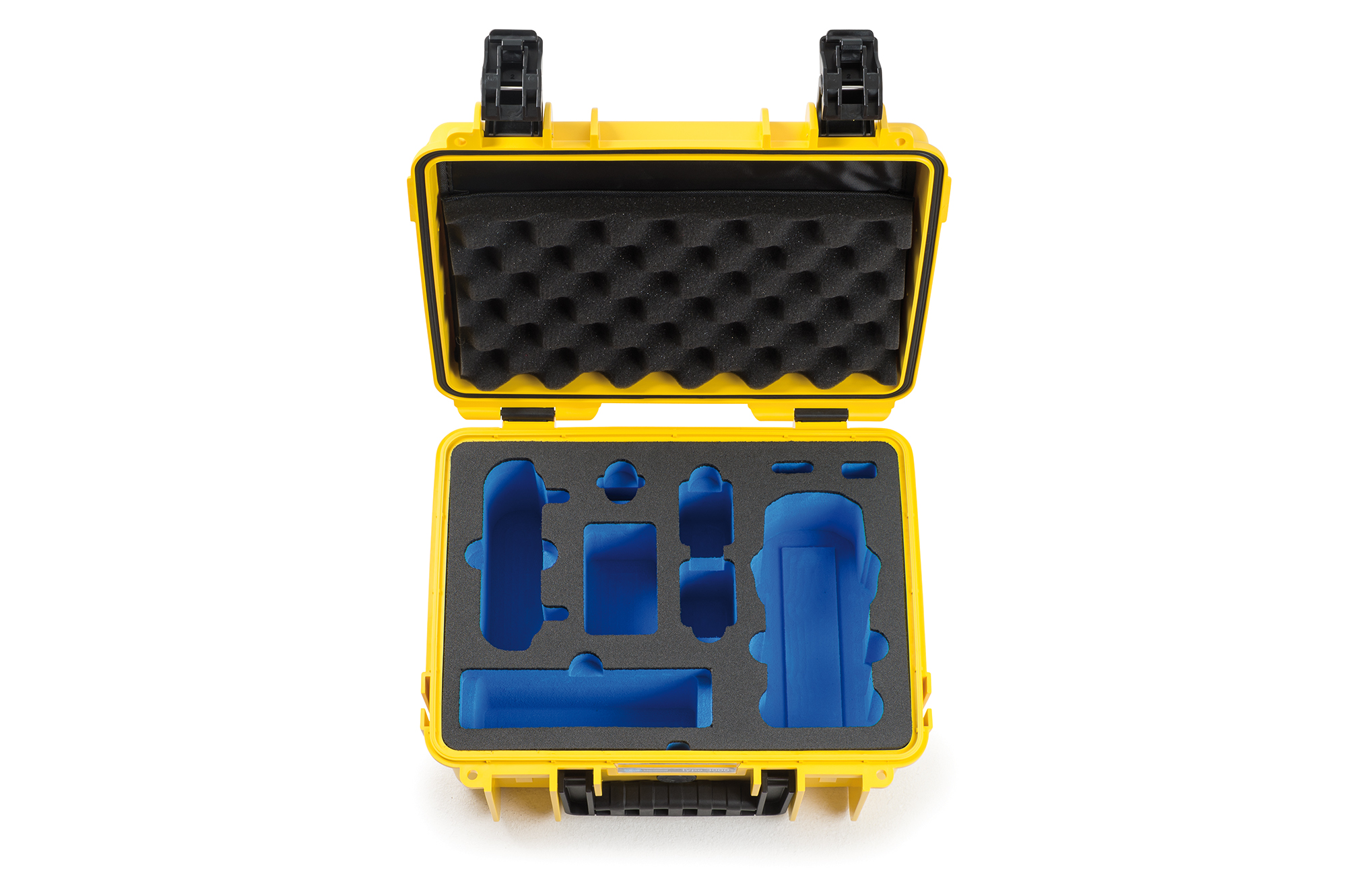 3000_Y_front_DJIMavicAir2_empty B&W Flightcase type 3000 DJI Mavic Air 2 - Geel