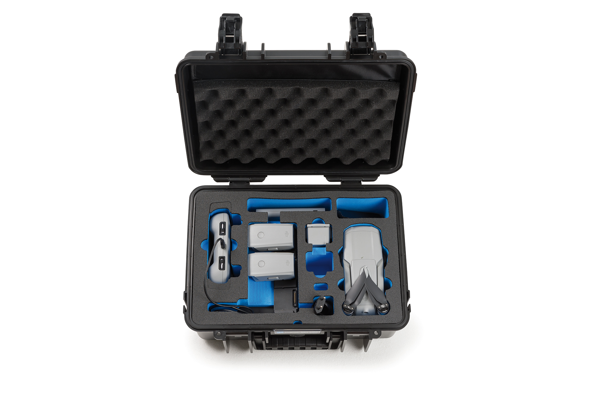 4000_B_front_DJIMavicAir2 B&W Flightcase type 4000 DJI Mavic Air 2 met Smart Controller - Zwart