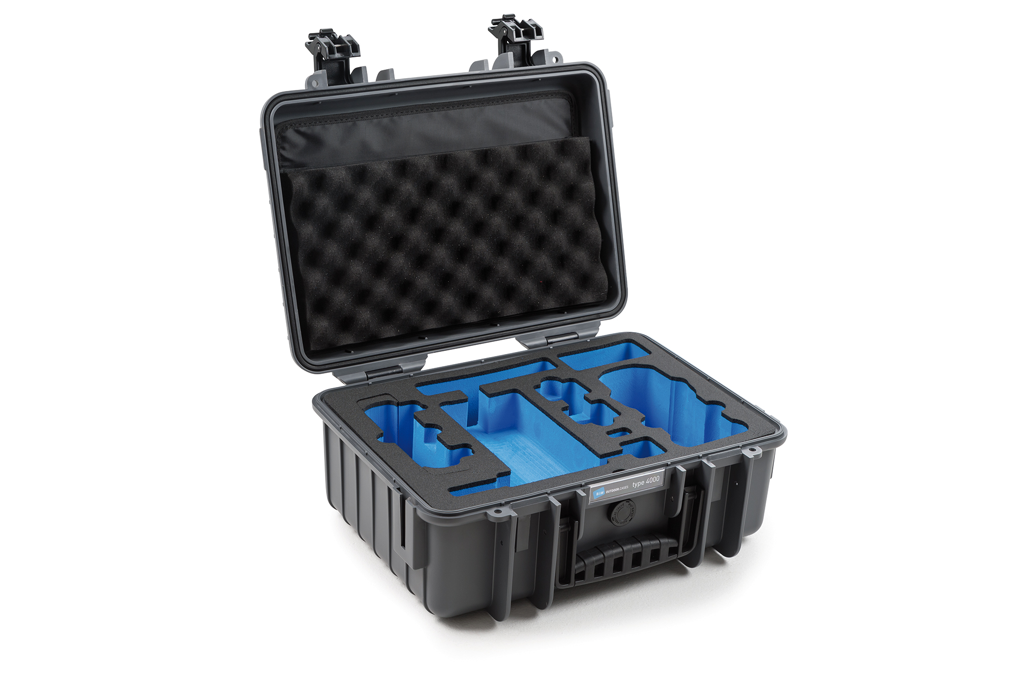 4000_DG_side_DJIMavicAir2_empty B&W Flightcase type 4000 DJI Mavic Air 2 met Smart Controller - Donker Grijs