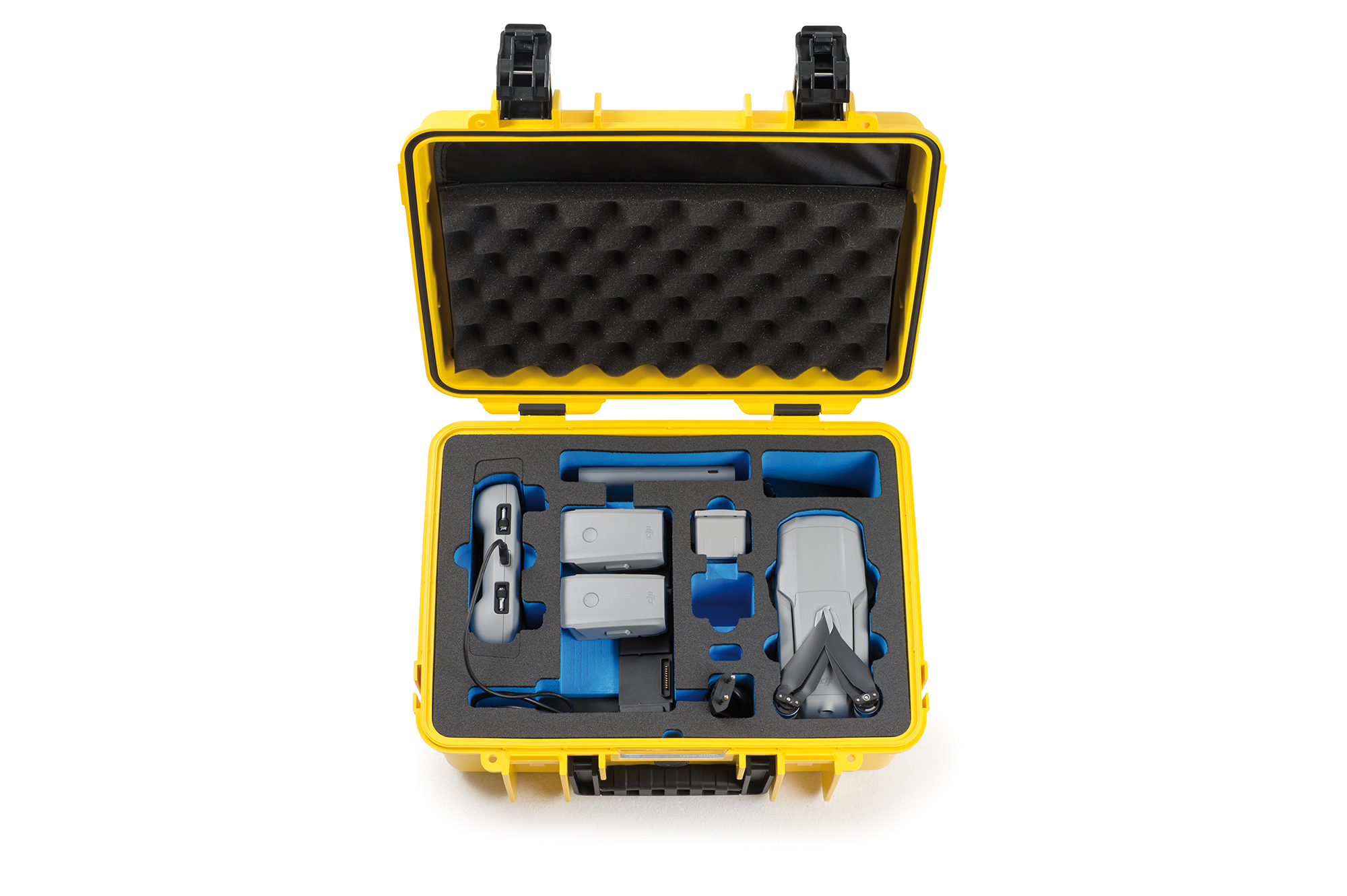 4000_Y_front_DJIMavicAir2 B&W Flightcase type 4000 DJI Mavic Air 2 met Smart Controller - Geel