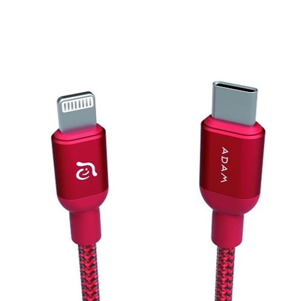 Adam Elements Peak II USB Type C naar Lightning - Red-05 PeAk II USB-C to Lightning Red