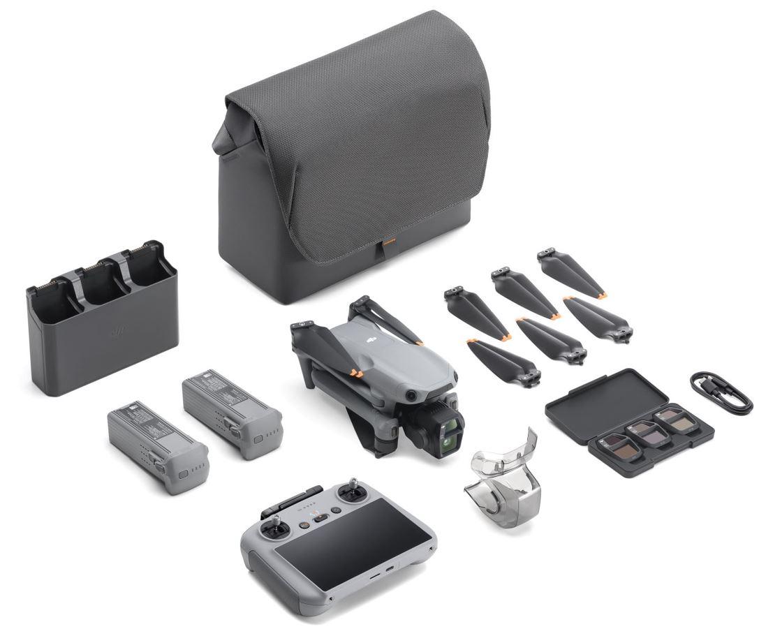DJI Air 3S Fly More Combo DJI RC 2_battery detached DJI Air 3S Fly More Combo DJI RC 2_battery detached