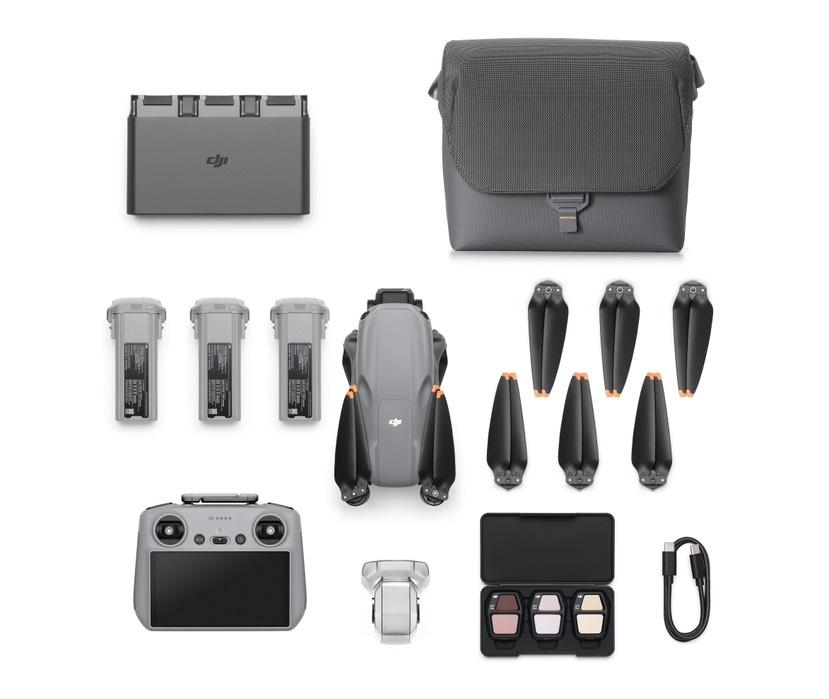 DJI Air 3S Fly More Combo DJI RC 2_from above_battery detached DJI Air 3S Fly More Combo DJI RC 2