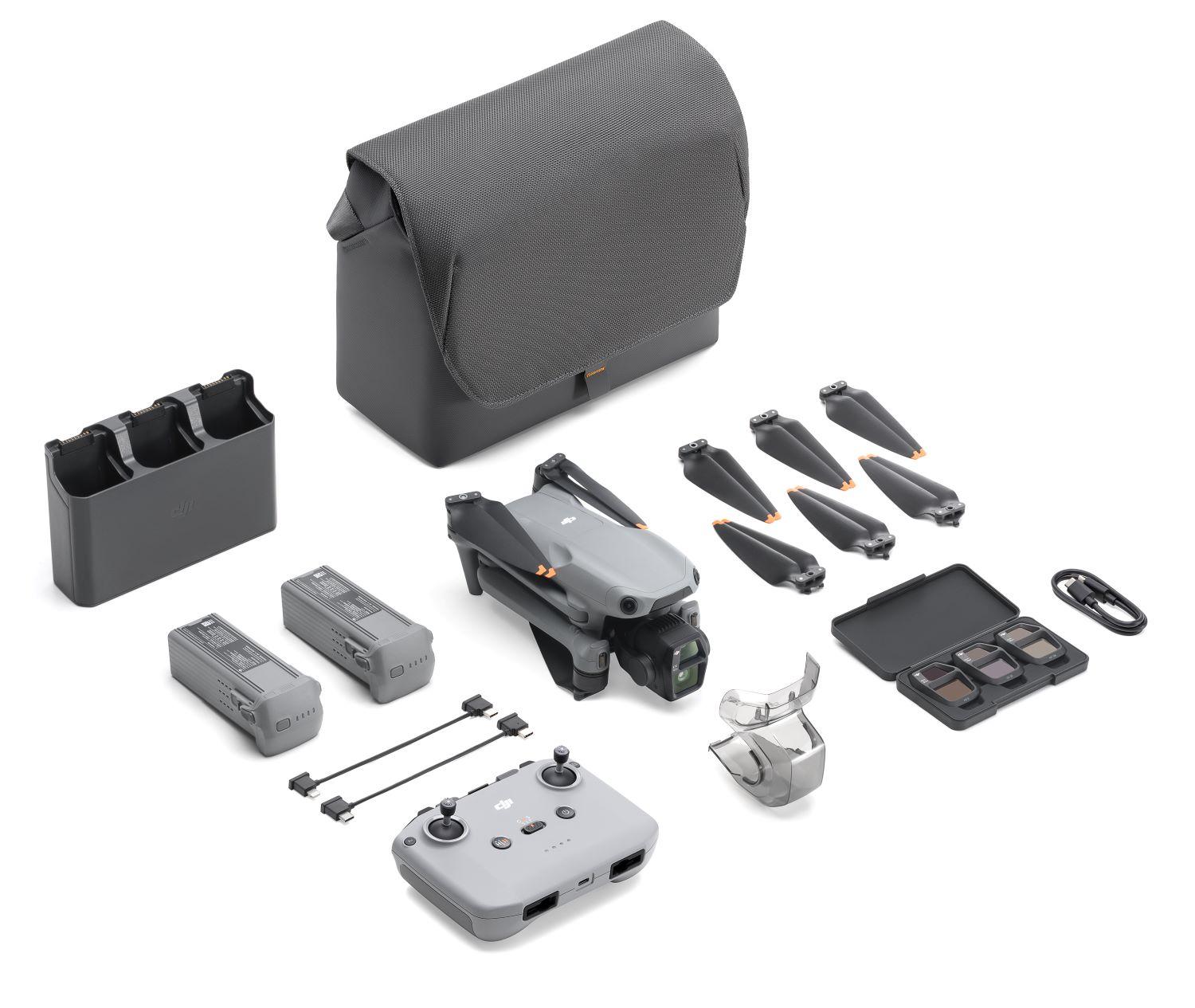 DJI Air 3S Fly More Combo DJI RC-N3 _battery inserted DJI Air 3S Fly More Combo DJI RC N3_d