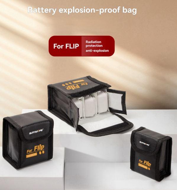 DJI Flip Lipo Safe bag voor 3 batterijen