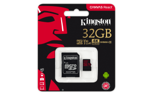 Kingston SDCR 32GB Canvas React