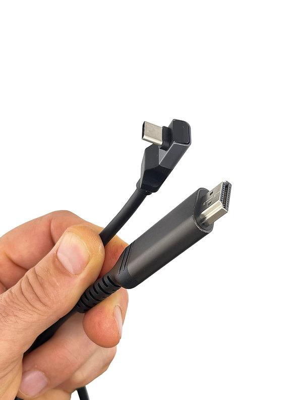 Lifthor - Type C to HDMI cable-2 De Lifthor Type C naar HDMI-kabel biedt haarscherpe 4K-resolutie, eenvoudige plug-and-play functionaliteit en duurzame kwaliteit, ideaal voor moeiteloze connectiviteit tussen USB-C apparaten en HDMI-schermen.