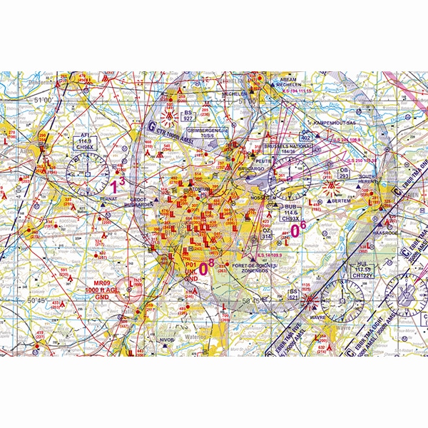LowAirChart Low Air VFR Chart Belgium