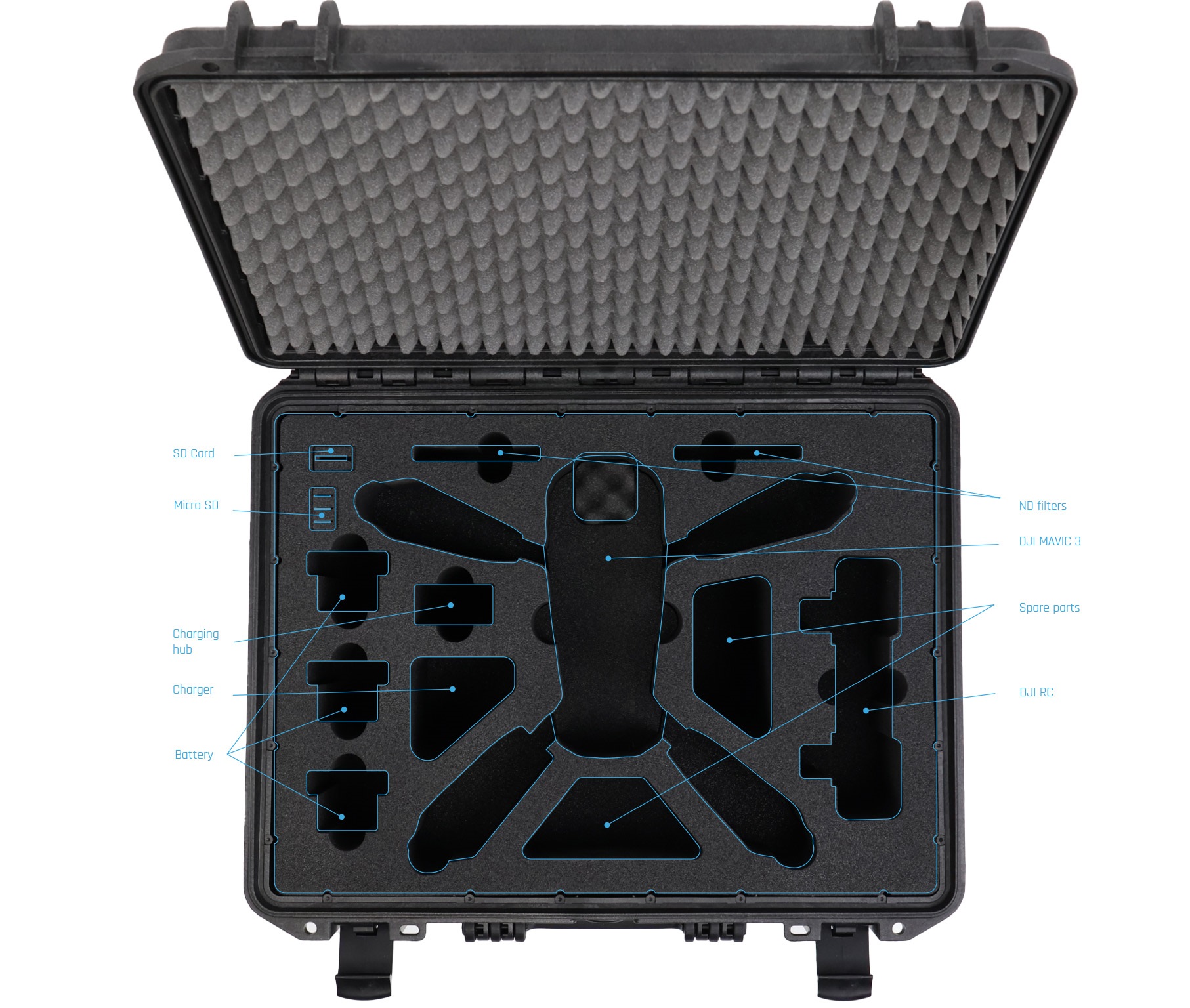 M465_djimavic3_legenda Dronedepot - Ready to fly case DJI Mavic 3 (Classic)