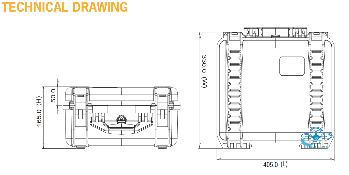 MAV2400BLK-02-Mavic2-08 HPRC Flightcase for DJI Mavic 2 - dronedepot.be