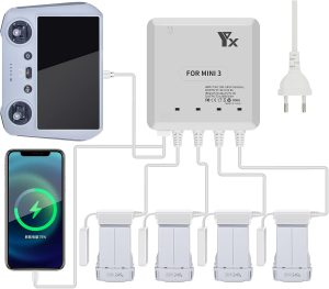 Multi charger voor DJI Mini 3, 3 Pro & 4 Pro