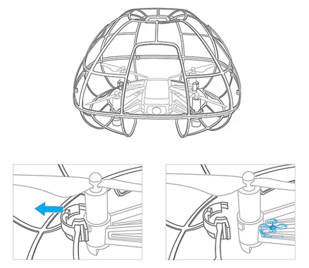 P-WJ-001-07 PGYTECH - Protective Cage - dronedepot.be