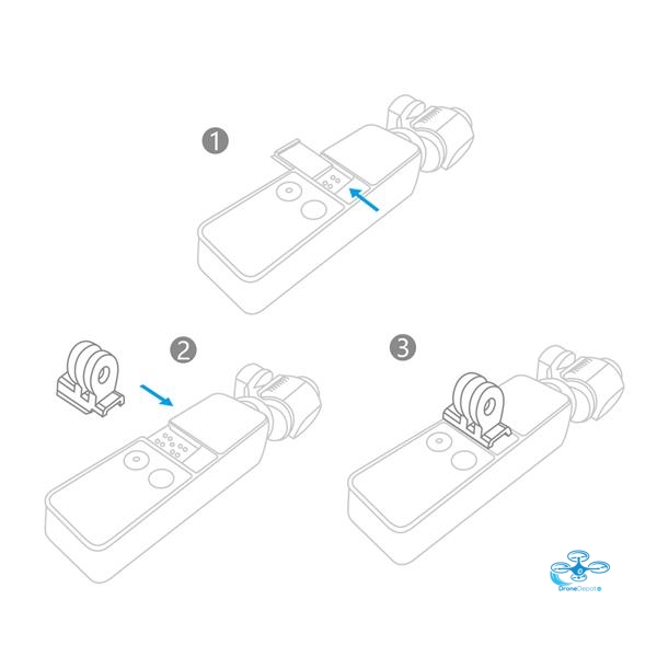 PGYTECH-DJI-Osmo-Pocket-Data-Port-to-Universal-Mount-05 PGYTECH - DJI Osmo Pocket Data Port to Universal Mount - www.dronedepot.be