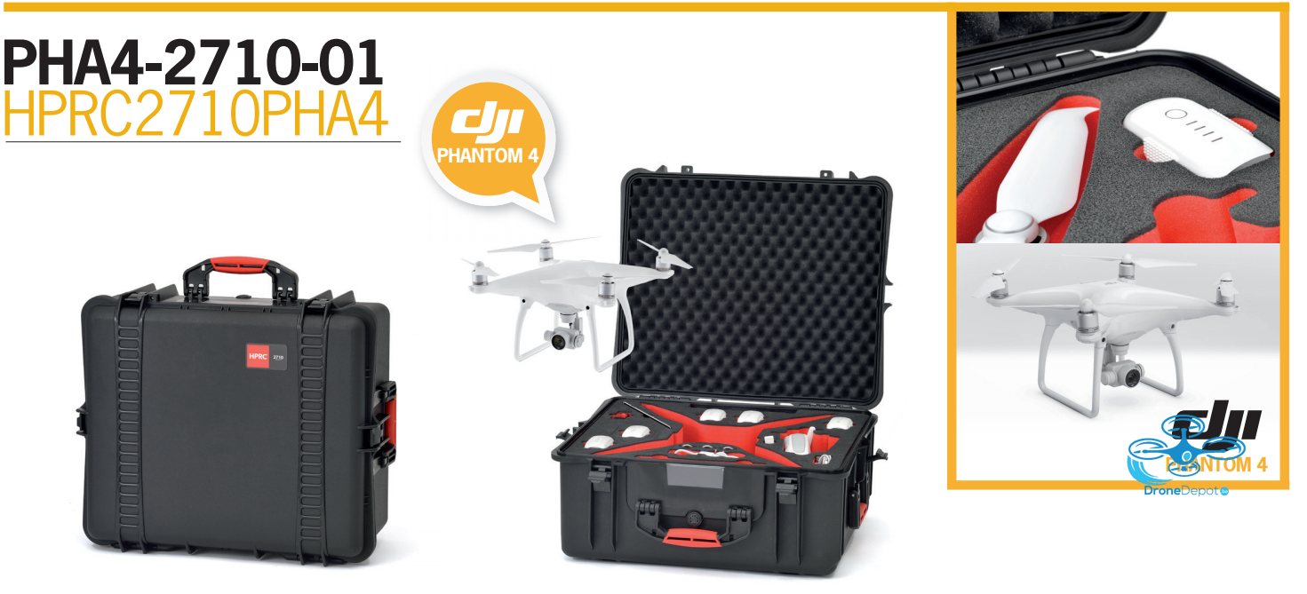 PHA4-2700W-01-06 HPRC 2700W Flightcase Phantom 4 - dronedepot.be