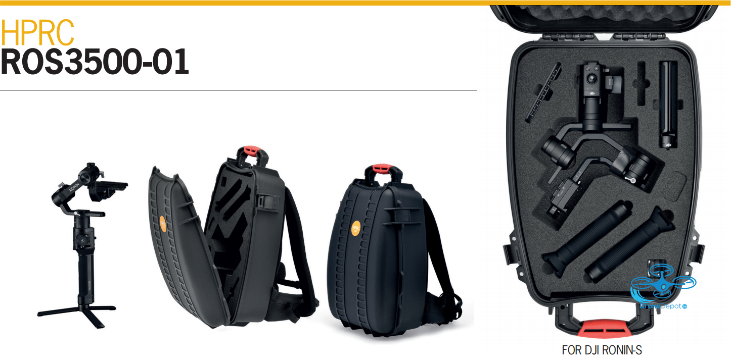 ROS3500-01-06 HPRC Backpack voor DJI Ronin S - dronedepot.be