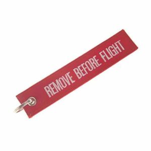 Remove before flight sleutelhanger