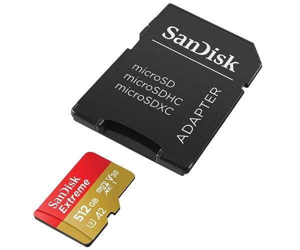 Sandisk Extreme micro SD kaart 512 GB-3 Sandisk Extreme micro SD kaart 512 GB