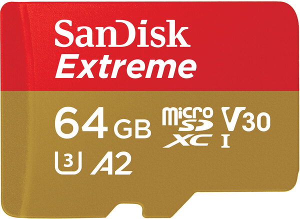 Sandisk Extreme microsdxc uhs-i-A2-64Gb-01 Sandisk Extreme microsdxc uhs-i-A2-64Gb