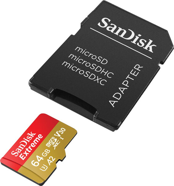 Sandisk Extreme microsdxc uhs-i-A2-64Gb-02 Sandisk Extreme microsdxc uhs-i-A2-64Gb