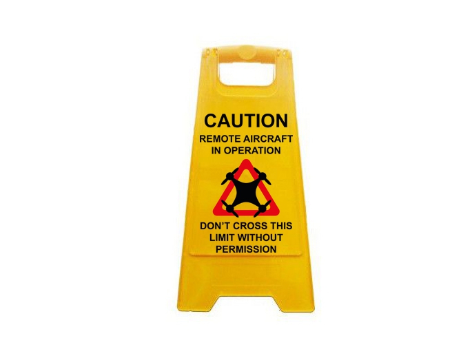 Signalisatiebord-drone-operatie-engels-frans-04 Signalisatiebord drone operatie - Engels/Frans