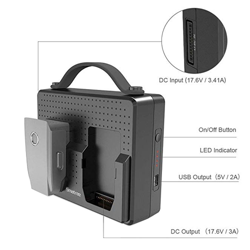 Smatree-SP150MobieleBatterijladervoorDJIMavic2batterijen-04 Smatree - SP150 Mobiele Batterijlader voor DJI Mavic 2 batterijen