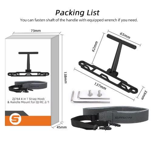 Sunnylife Controller Bracket met steun voor DJI RC - Rood-1 Sunnylife Controller Bracket met steun voor DJI RC - zwart