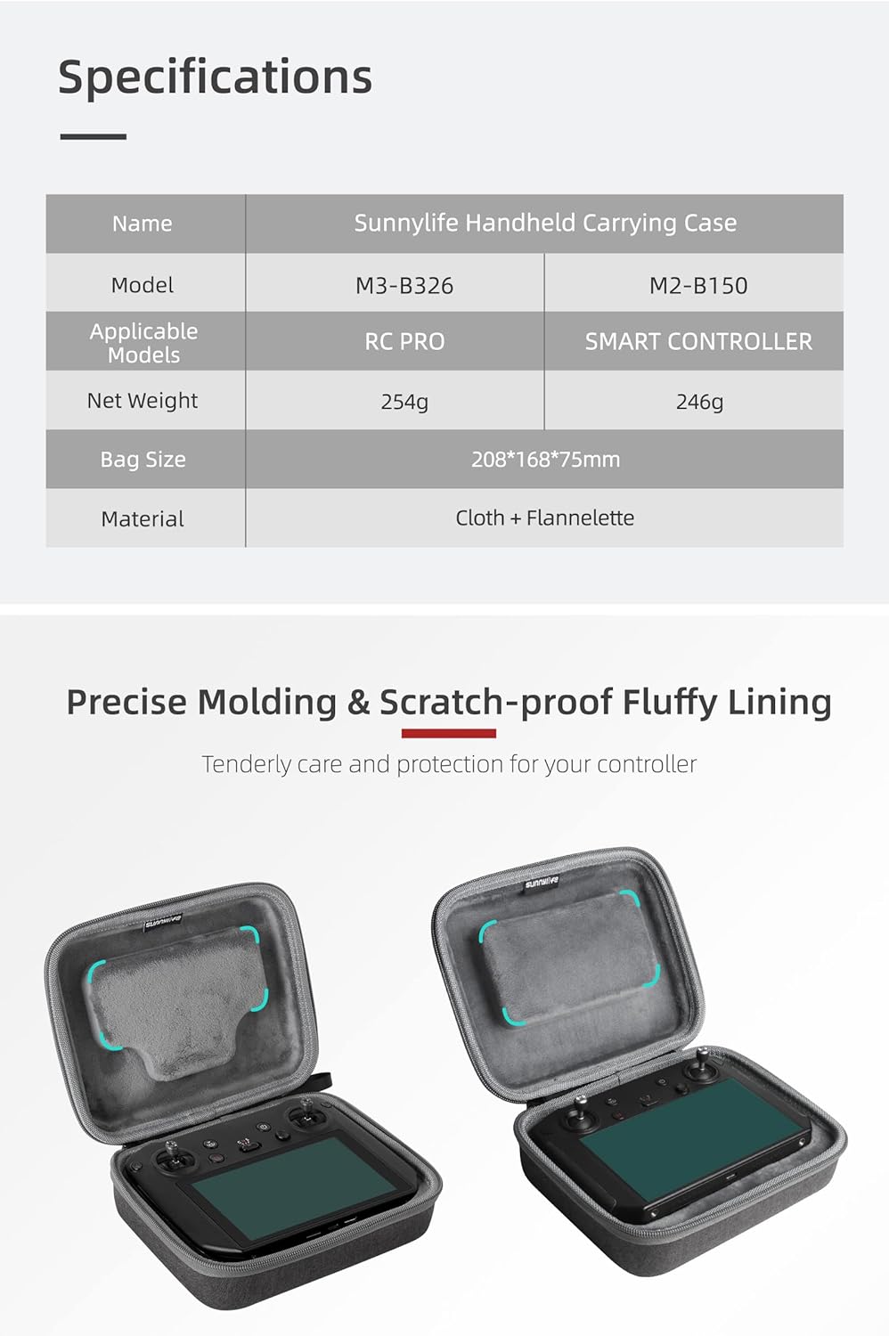 Sunnylife opbergtas voor de DJI RC Pro-4 Sunnylife opbergtas voor de DJI RC Pro