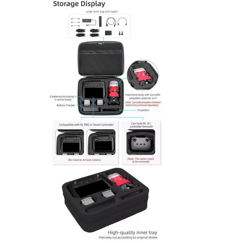 Sunnylife schoulderbag Sunnylife schoulderbag voor de DJI Air 2 (s)