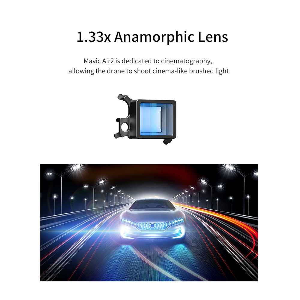 Ulanzi Dr-03 133X Anamorphic Lens voor DJI Mavic Air 2-02 Ulanzi Dr-03 1.33X Anamorphic Lens voor DJI Mavic Air 2