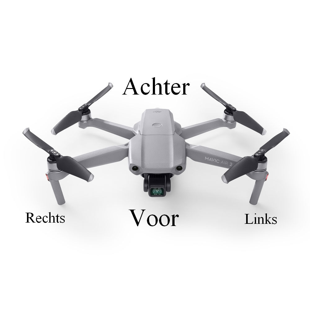 dji-mavic-air-2-arm-nl DJI Mavic Air 2 - voor of achter, links of rechts?