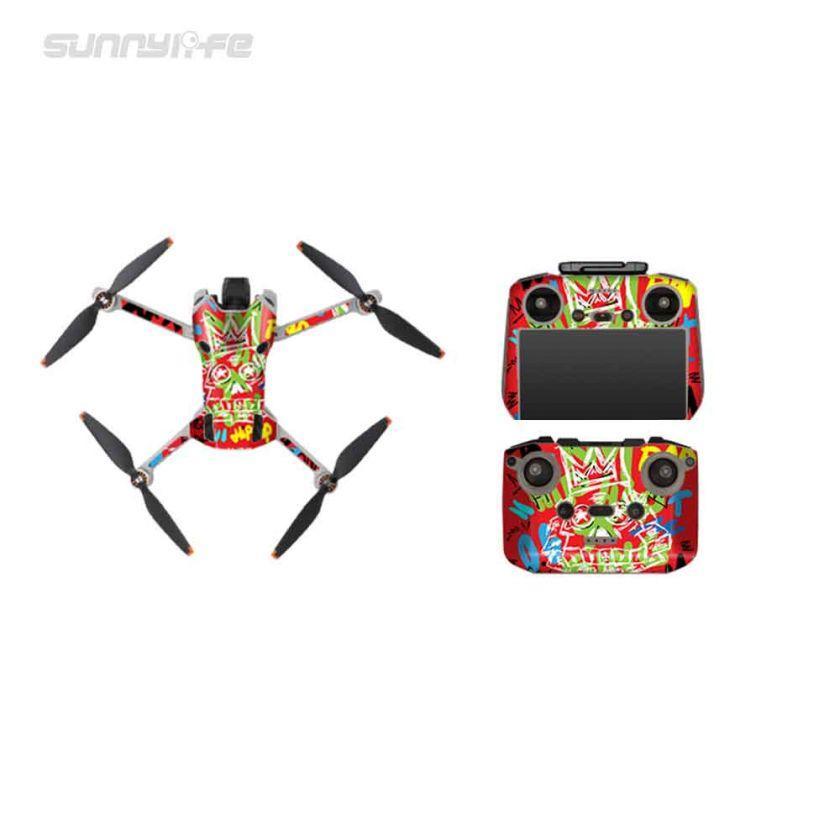 sunnylife-skin-voor-dji-mini-4-pro-rc-2-red-graffiti_1 Sunnylife Skin DJI Mini 4 Pro - Graffiti