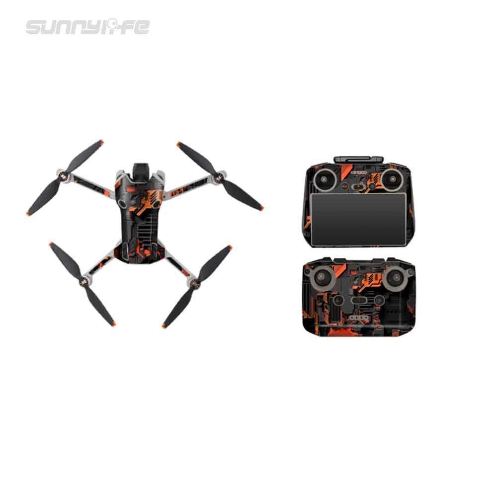 sunnylife-skin-voor-dji-mini-4-pro-rc-orange-mech_1 Sunnylife Skin DJI Mini 4 Pro - Orange/Black