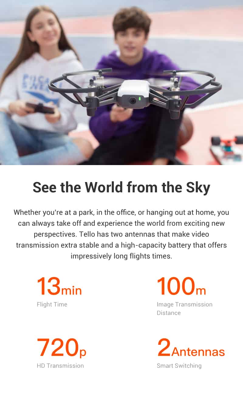 DJI Tello - hoe lang kan je er mee vliegen?
